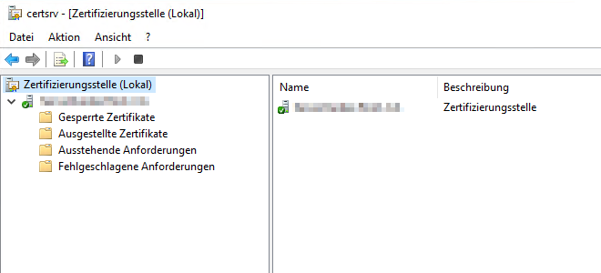 PKI01 Zertifizierungsstelle
