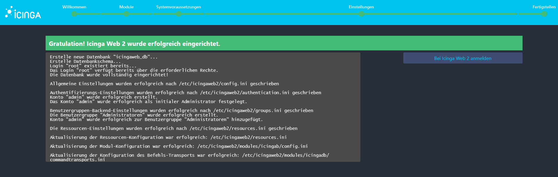 Config Fertig