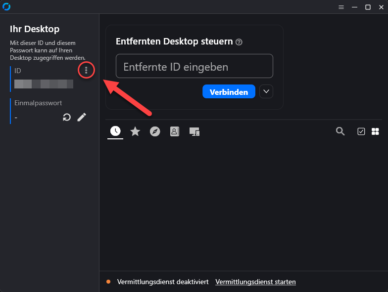 Client Einstellungen